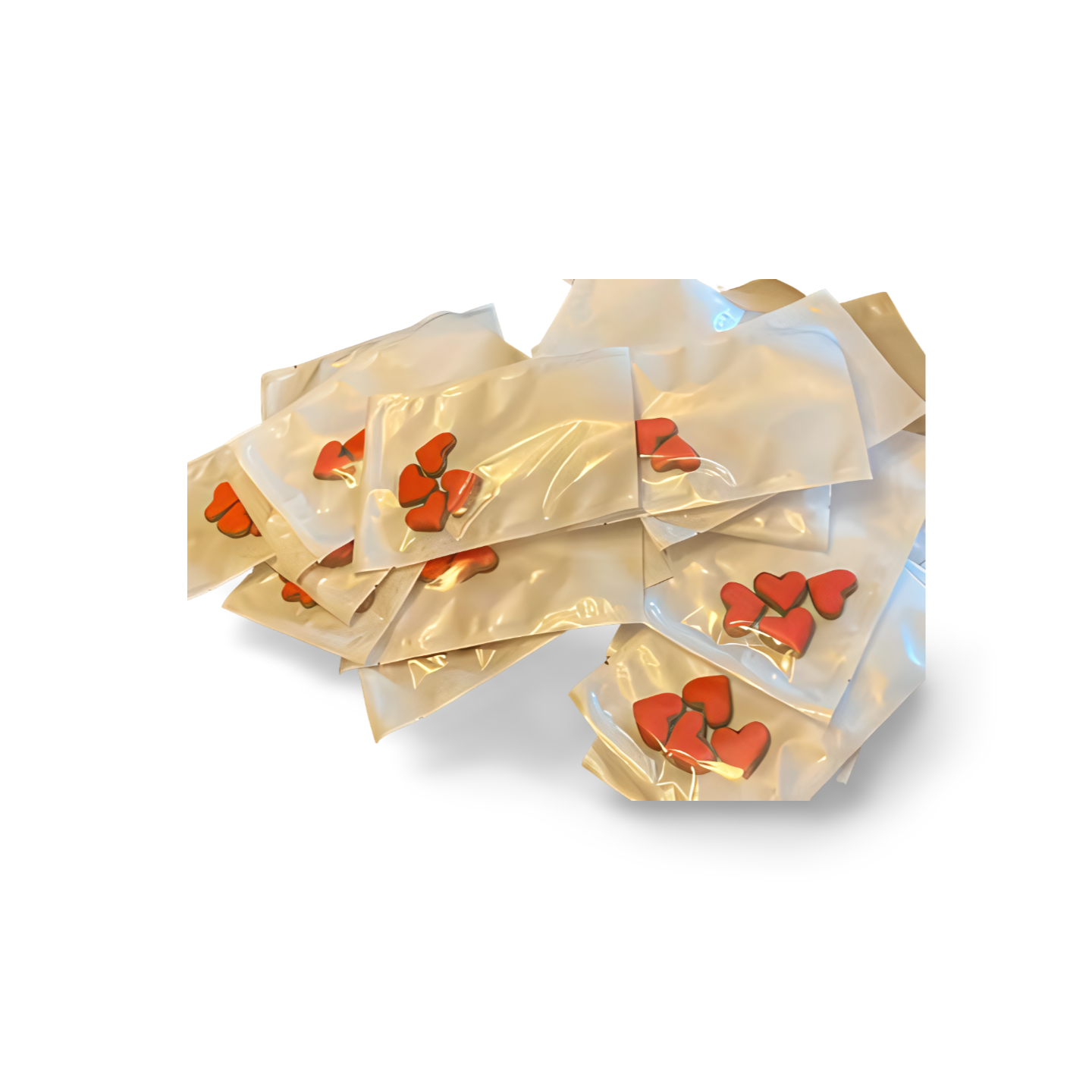 Pack of 4 mini hearts